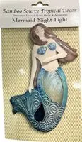 Necklaces Mermaid Blue Capiz Night Light BAMBOOSOURCETR Necklaces Mermaid Blue Capiz Night Light BAMBOOSOURCETR