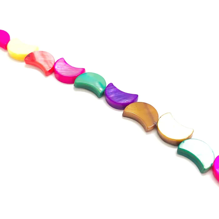 Necklaces Mother Of Pearl Colored Crescent Beads 10 Beads in a pack Peppy Beads Necklaces Mother Of Pearl Colored Crescent Beads 10 Beads in a pack Peppy Beads