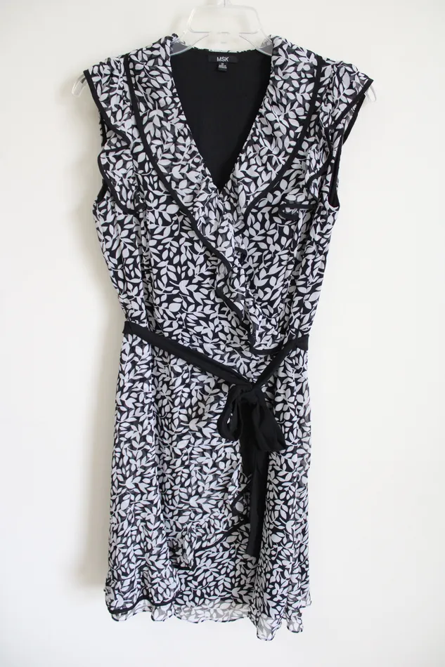 Necklaces MSK MSK Black Wrap Leaf Dress 12
