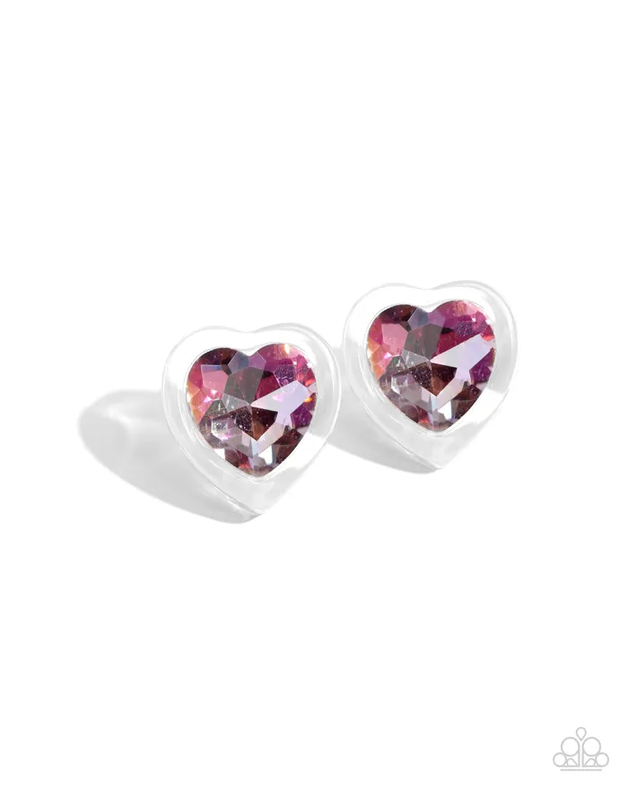 Necklaces Paparazzi Accessories HeartPounding Haute Pink