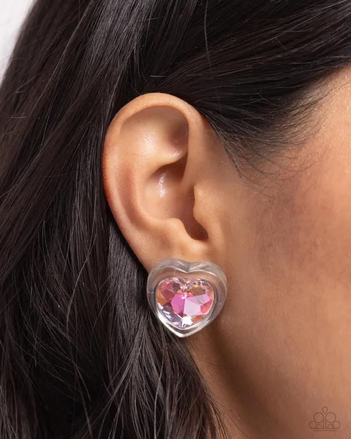 Necklaces Paparazzi Accessories HeartPounding Haute Pink
