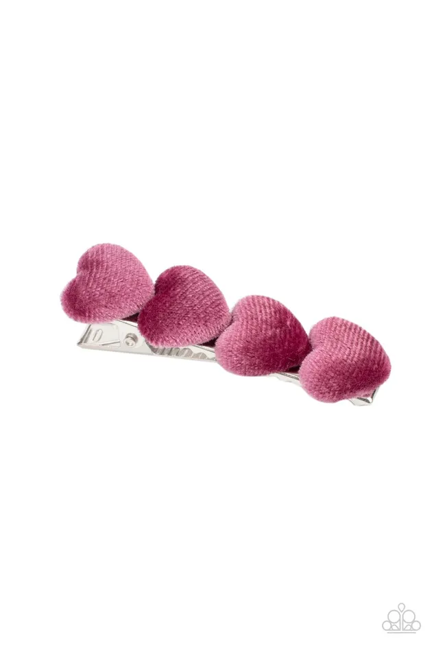 Necklaces Paparazzi Accessories Velvet Valentine Pink