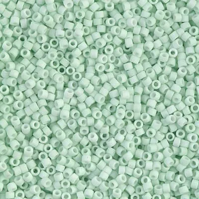 Necklaces Peppy Beads DB1516 Matted Opaque Light Mint Miyuki Delica 110
