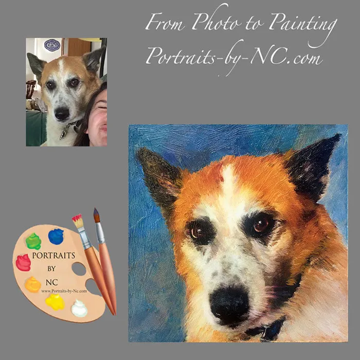 Necklaces Portraits by NC Dog Portrait Custom Painted Pet Portraits