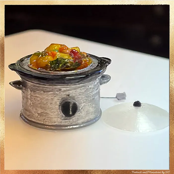 Necklaces Portraits by NC Dollhouse Miniature Crockpot Slow Cooker with Stew with Removable Lid 1 12 Scale Dollhouse Kitchen Accessory Necklaces Portraits by NC Dollhouse Miniature Crockpot Slow Cooker with Stew with Removable Lid 1 12 Scale Dollhouse Kitchen Accessory