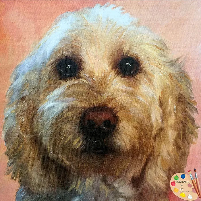 Necklaces Portraits by NC Labradoodle Portrait from Photo
