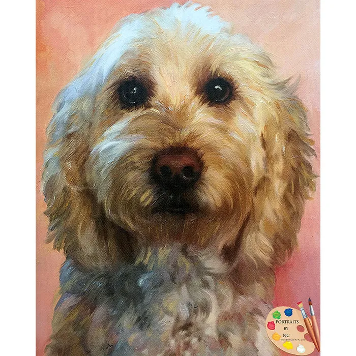 Necklaces Portraits by NC Labradoodle Portrait from Photo