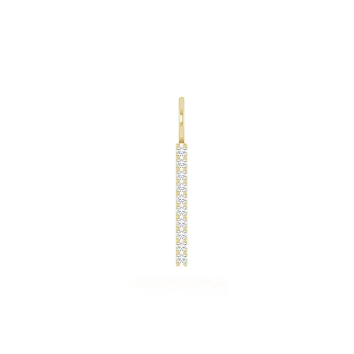 Necklaces RACHEL LYNN CHICAGO 14 Karat Yellow Gold and Diamond Single Line Pendant Necklaces RACHEL LYNN CHICAGO 14 Karat Yellow Gold and Diamond Single Line Pendant