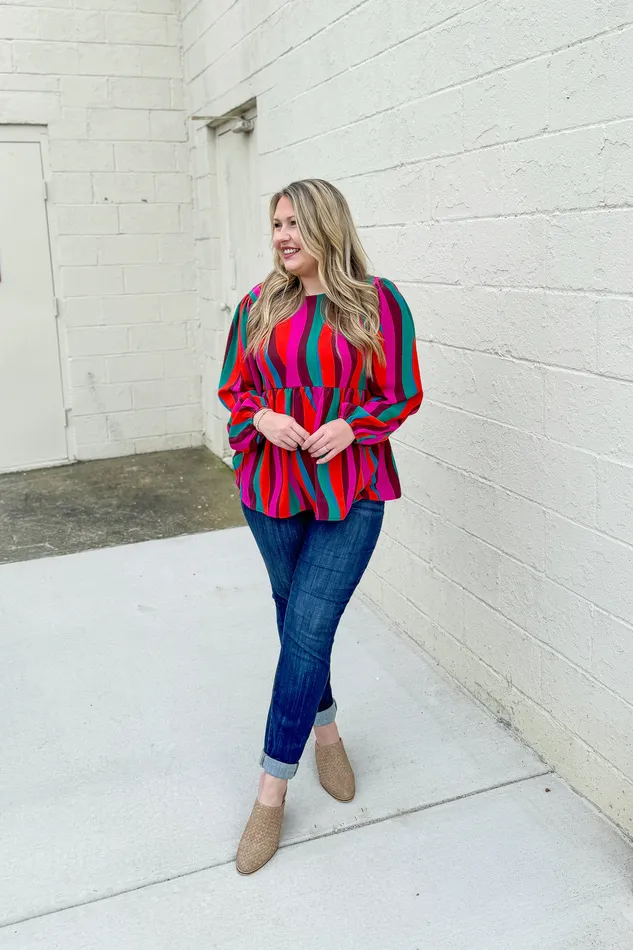 Necklaces Waves Of Fall Peplum Top Haptics