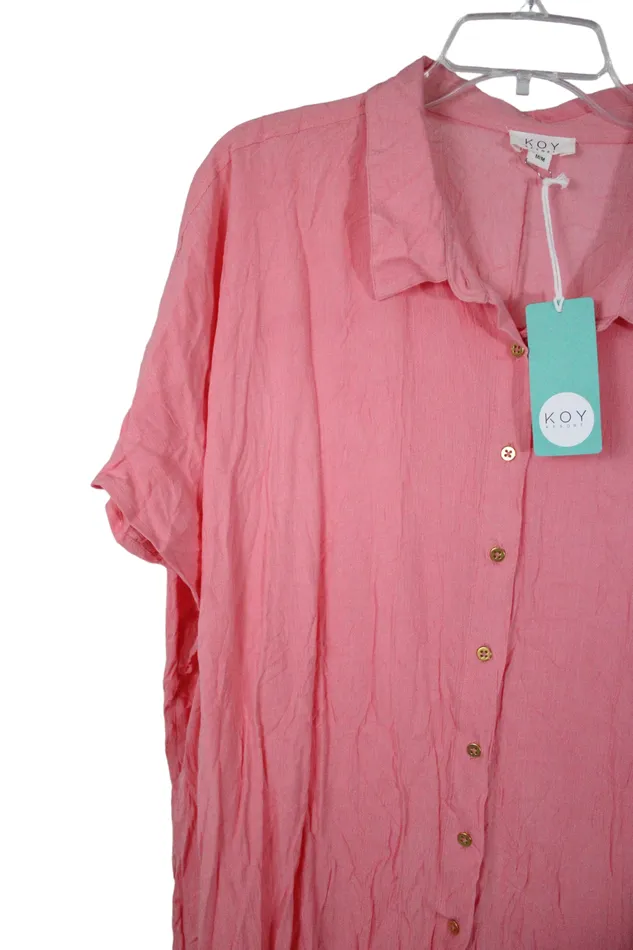NEW Koy Resort Miami Big Shirt M Koy Resort Earrings