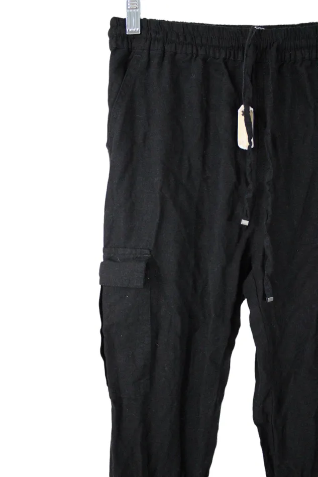NEW Love Tree Linen Black Pants S Love Tree Necklaces