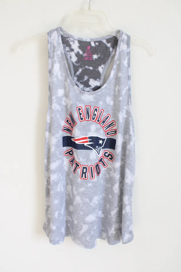 NEW NFL Teens Apparel New England Patriots Gray Soft Tank L NFL Earrings