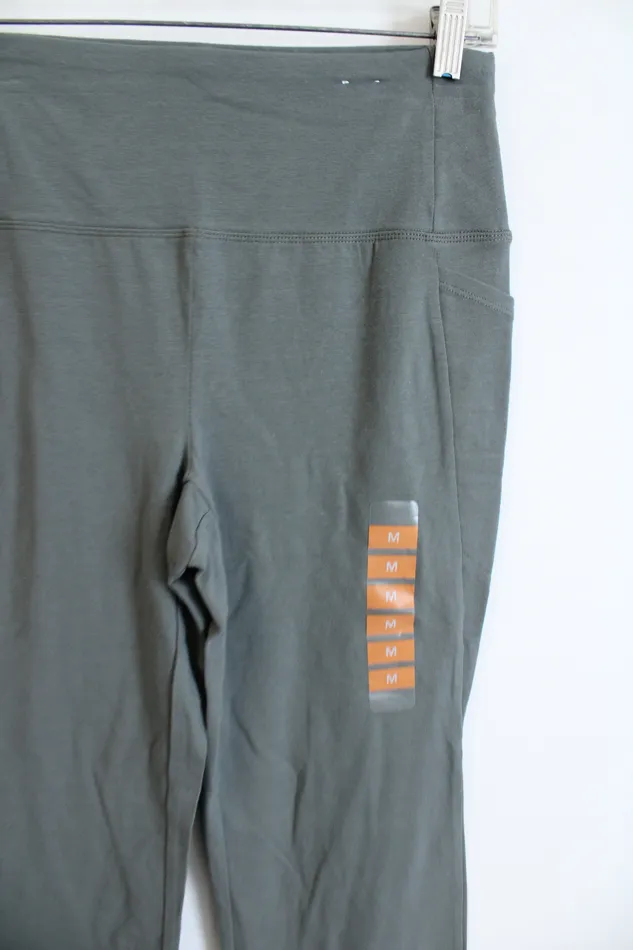 NEW RBX Sage Green Stretch Yoga Pant M RBX Earrings