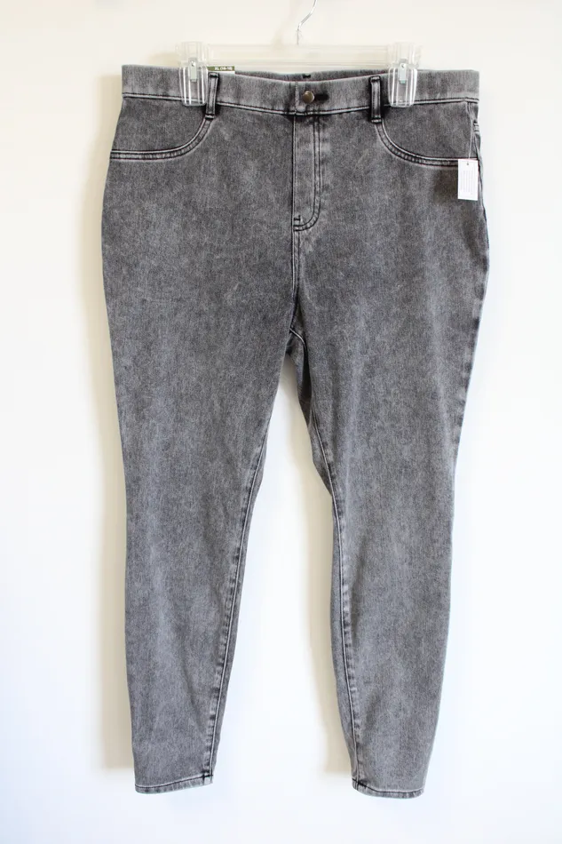 NEW Time And Tru High Rise Stretch Fitted Gray Wash Jegging XL 1618 Time And Tru Necklaces NEW Time And Tru High Rise Stretch Fitted Gray Wash Jegging XL 1618 Time And Tru Necklaces