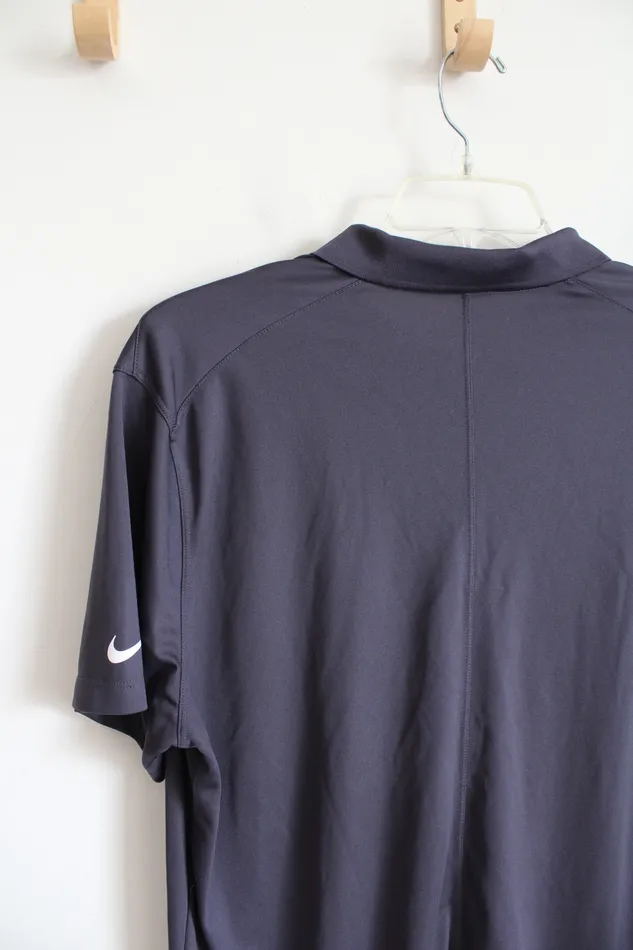 Nike DriFit Standard Fit Gray Polo Shirt XL Nike Earrings