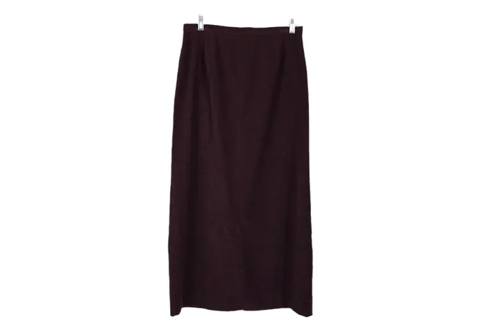 Norton McNaughton Norton McNaughton Burgundy Suede Finish Skirt 10 Earrings