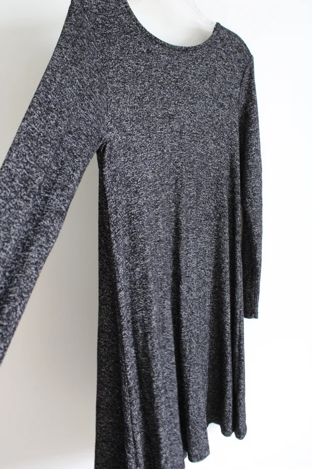 Old Navy Earrings Old Navy Charcoal Gray Heathered Long Sleeved Dress S