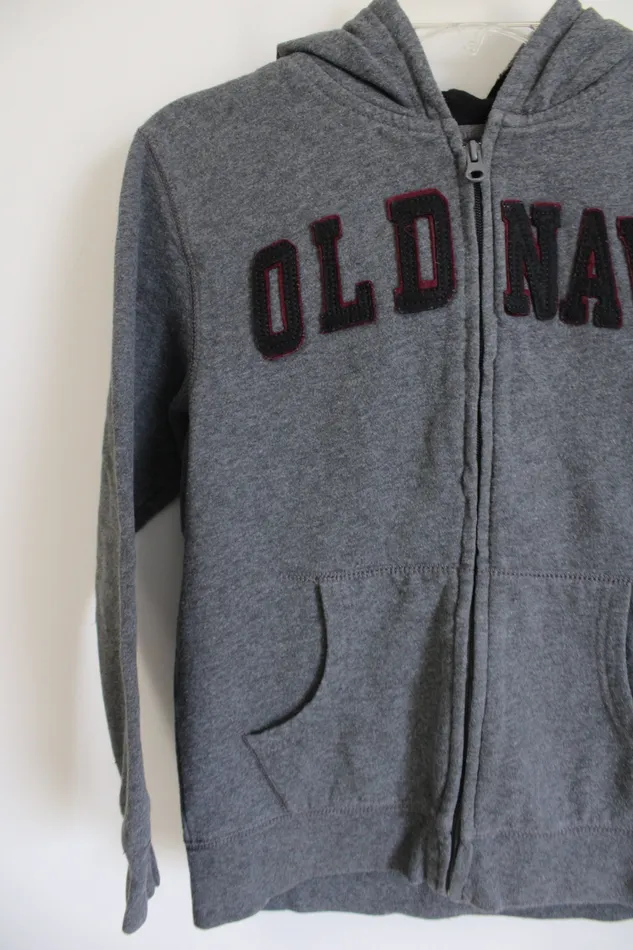 Old Navy Earrings Old Navy Logo Gray Zip Up Hoodie Youth M 8