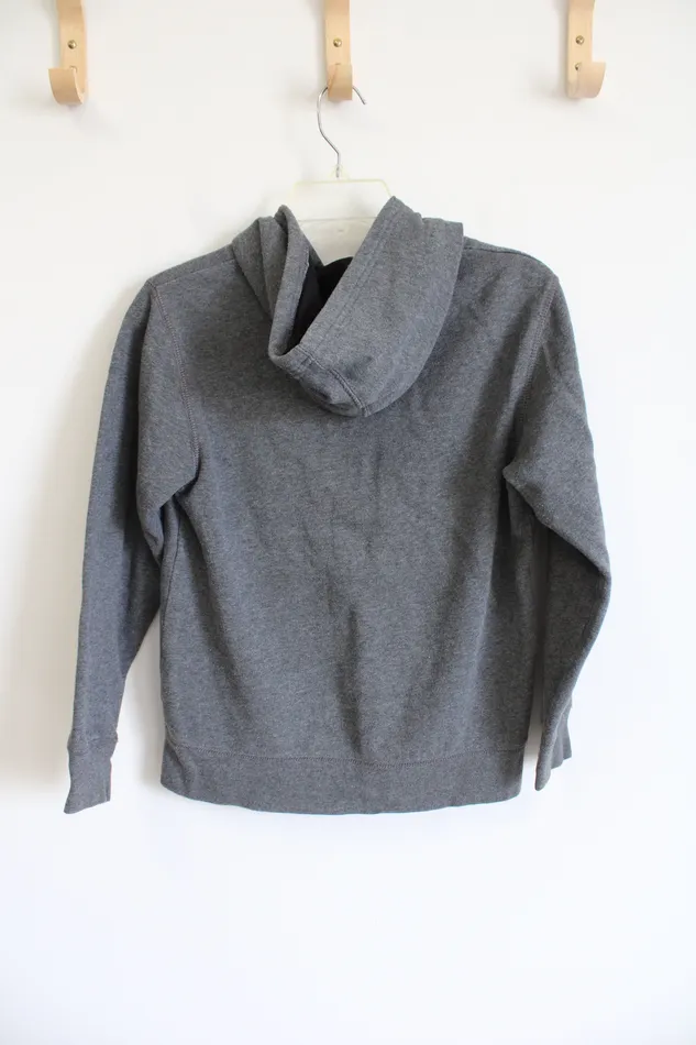 Old Navy Earrings Old Navy Logo Gray Zip Up Hoodie Youth M 8