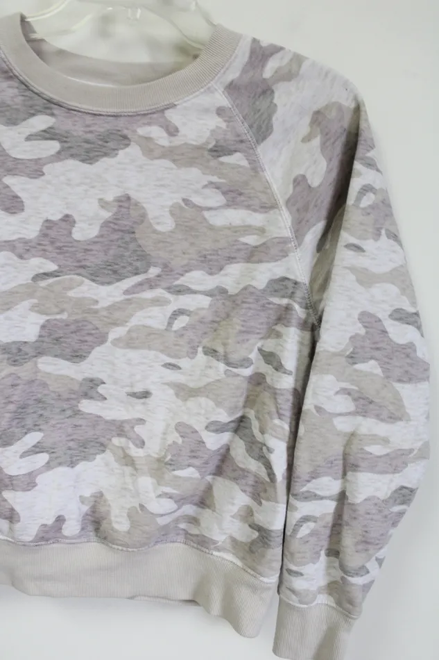 Old Navy Earrings Old Navy Neutral Camo Print Sweatshirt S