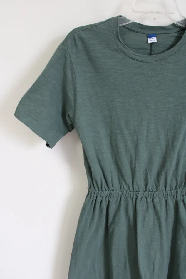 Old Navy Green Dress S Old Navy Earrings