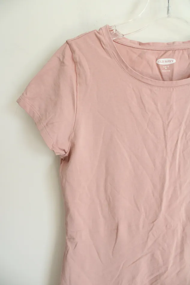 Old Navy Slim Fit Light Pink Tee M Old Navy Necklaces