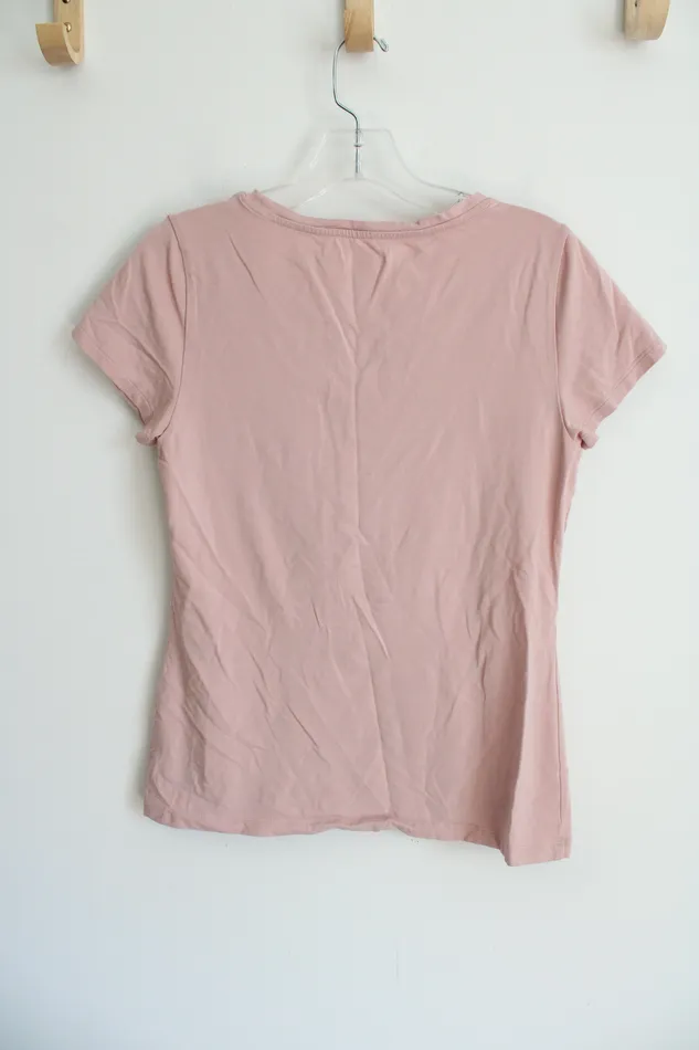 Old Navy Slim Fit Light Pink Tee M Old Navy Necklaces