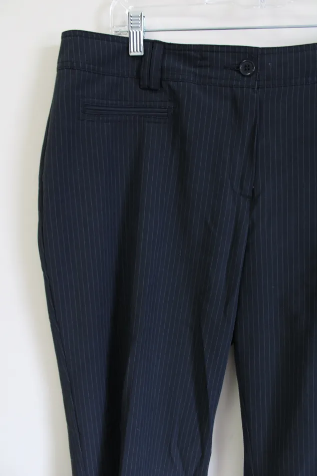 Oleg Cassini Earrings Oleg Cassini Dark Gray Pinstripe Trouser Pant 16