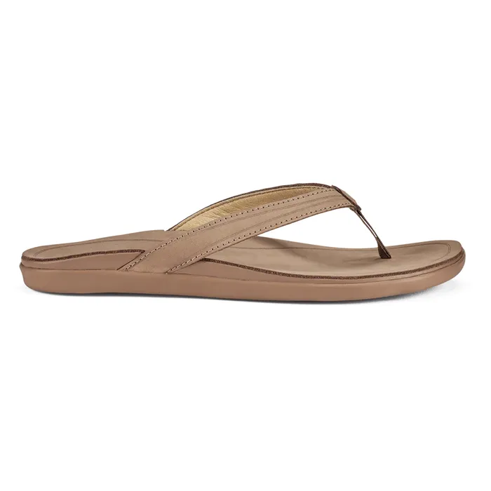 OLUKAI OluKai Womens Aukai Sandals Tan on Tan Earrings