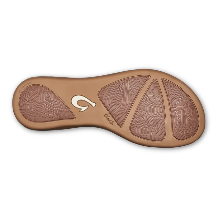 OLUKAI OluKai Womens Aukai Sandals Tan on Tan Earrings