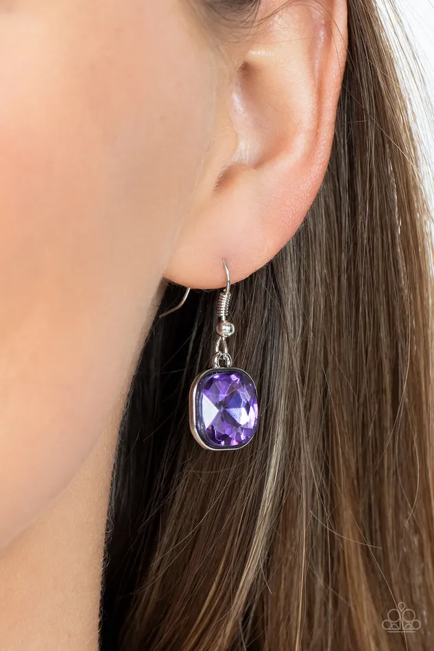Paparazzi Accessories Earrings Best Decision Ever Purple
