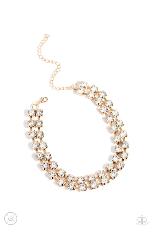 Paparazzi Accessories Glistening Gallery Gold PreStyled Sets