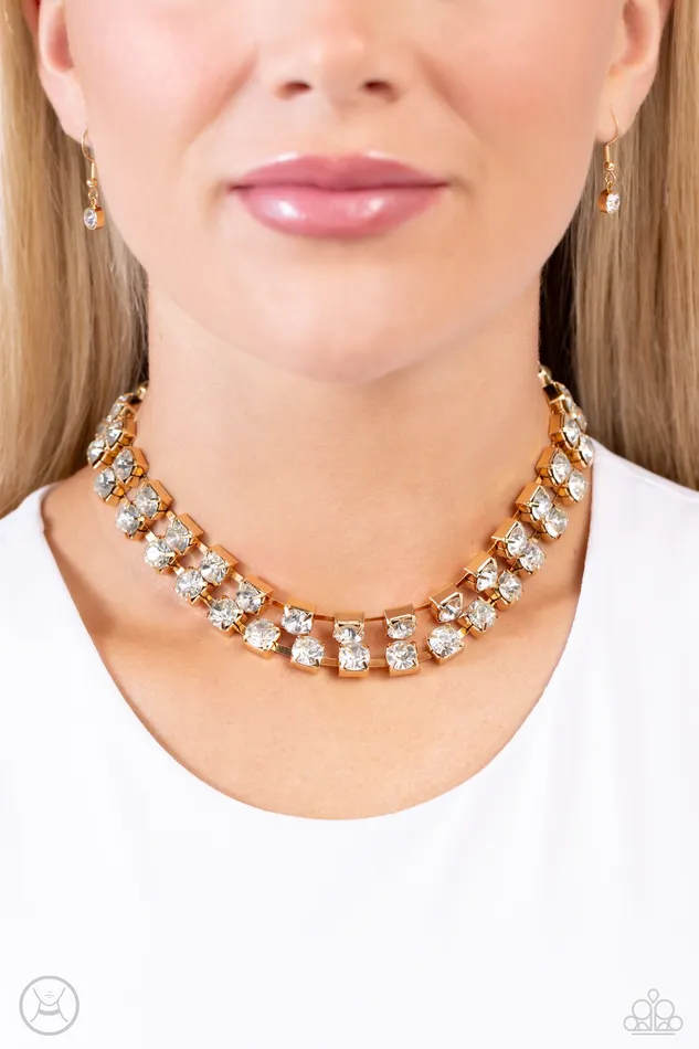 Paparazzi Accessories Glistening Gallery Gold PreStyled Sets