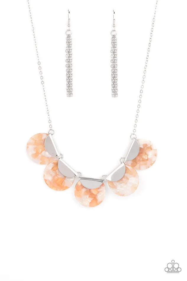 Paparazzi Accessories Mermaid Oasis Orange Necklaces
