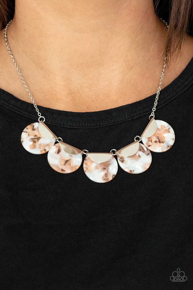 Paparazzi Accessories Mermaid Oasis Orange Necklaces