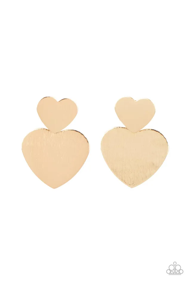 Paparazzi Accessories Necklaces HeartRacing Refinement Gold