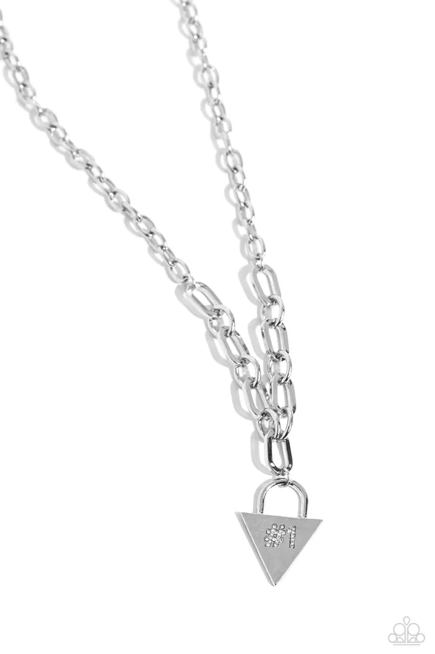 Paparazzi Accessories Necklaces Your Number One Follower White