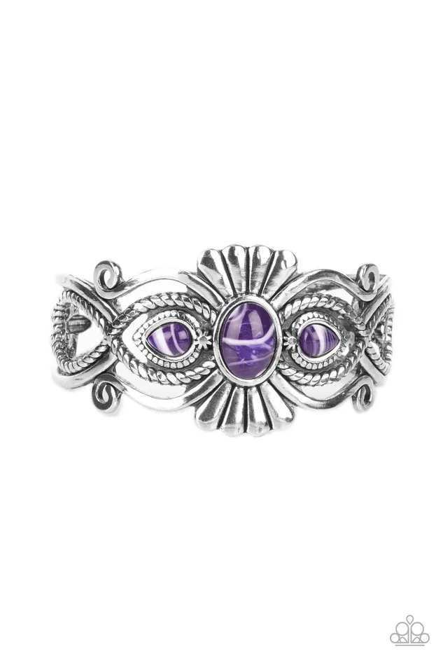 Paparazzi Accessories Rural Rumination Purple Earrings