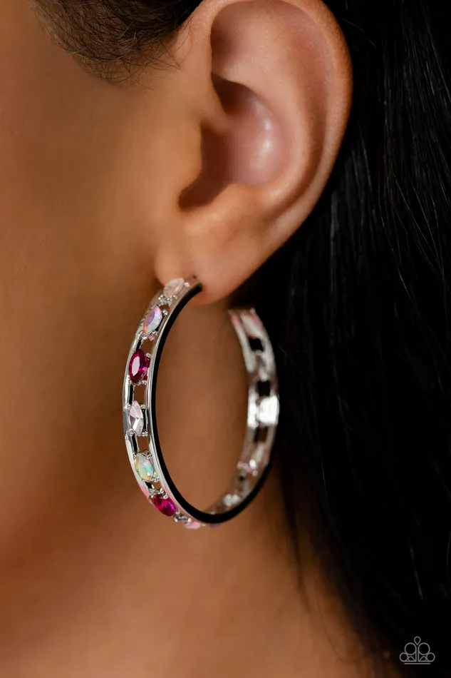 Paparazzi Accessories The Gem Fairy Pink Earrings