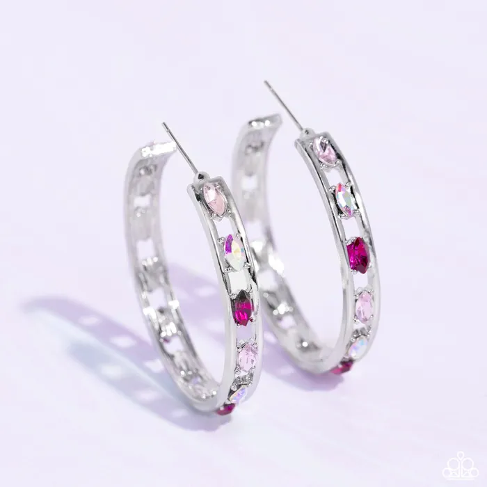 Paparazzi Accessories The Gem Fairy Pink Earrings