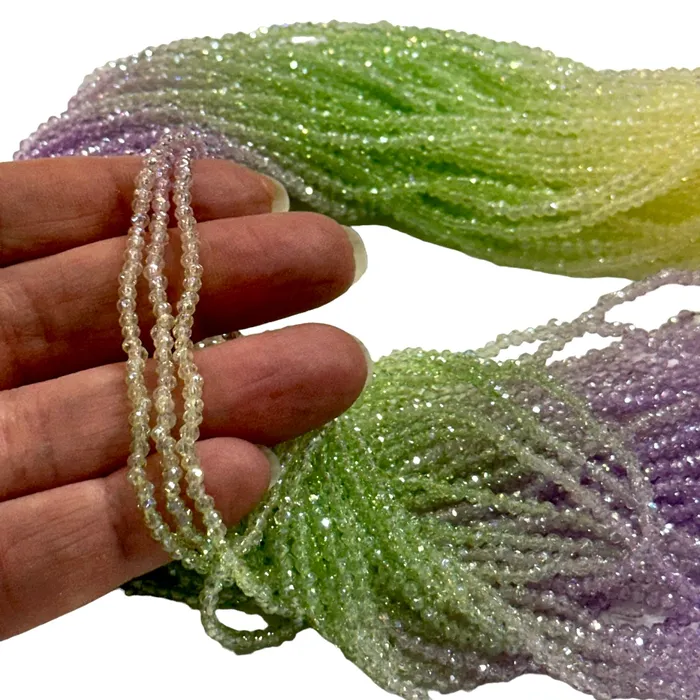 Peppy Beads 1mm Crystal rondelle beads strand 170 pcs PBC1C55 Earrings