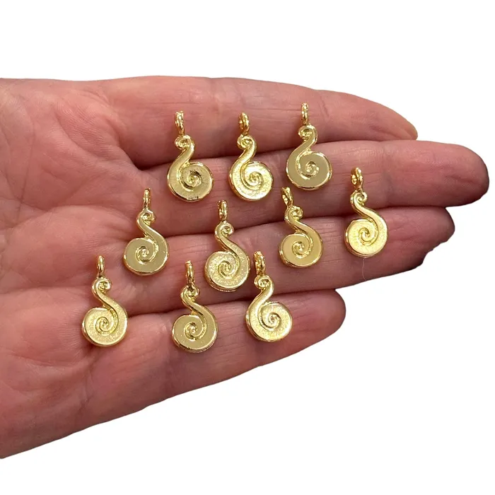Peppy Beads Earrings 24Kt Gold Plated Authentic Charms 10 pcs in a pack