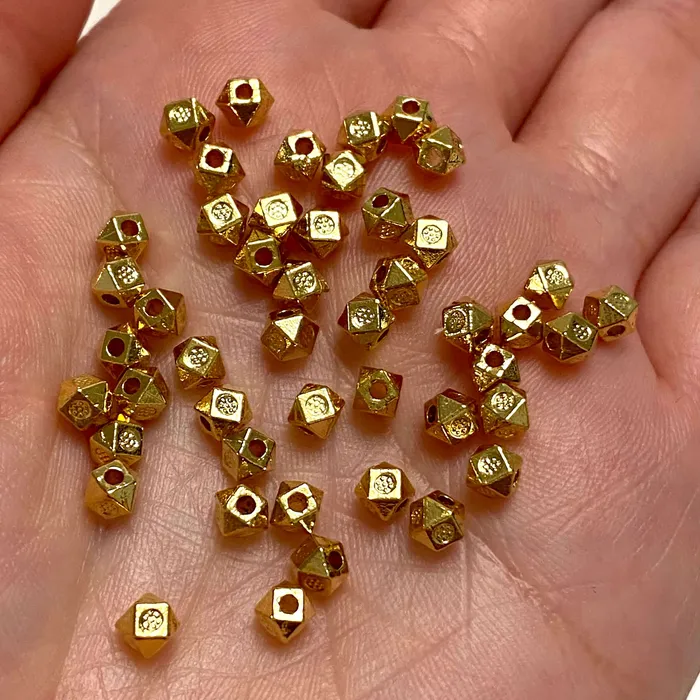 Peppy Beads Earrings 24Kt Gold Plated Brass Spacers 35mm Gold Plated Spacers 25 Pcs in a pack Peppy Beads Earrings 24Kt Gold Plated Brass Spacers 35mm Gold Plated Spacers 25 Pcs in a pack