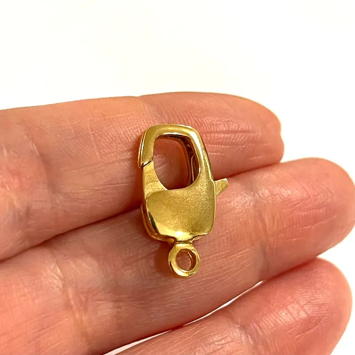 Peppy Beads Earrings 24Kt Gold Plated Large Lobster Clasps 2 pcs in a pack