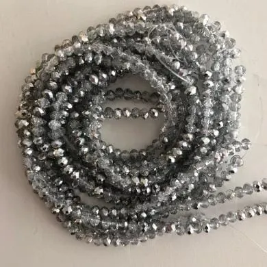 Peppy Beads Earrings Crystal faceted rondelle 4mm Beads PBC4C40