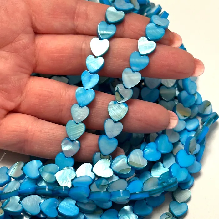 Peppy Beads Mother Of Pearl Heart Colored 8mm Beads Vertical Hole 48 Beads Strand Necklaces Peppy Beads Mother Of Pearl Heart Colored 8mm Beads Vertical Hole 48 Beads Strand Necklaces
