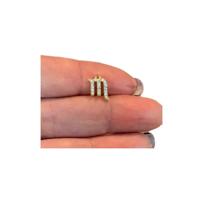 Peppy Beads Necklaces 24Kt Gold Plated Brass CZ Zodiac Horoscope Sign Constellation Medallion Pendant Celestial Astrology Charm for Necklace Jewelry Making Peppy Beads Necklaces 24Kt Gold Plated Brass CZ Zodiac Horoscope Sign Constellation Medallion Pendant Celestial Astrology Charm for Necklace Jewelry Making