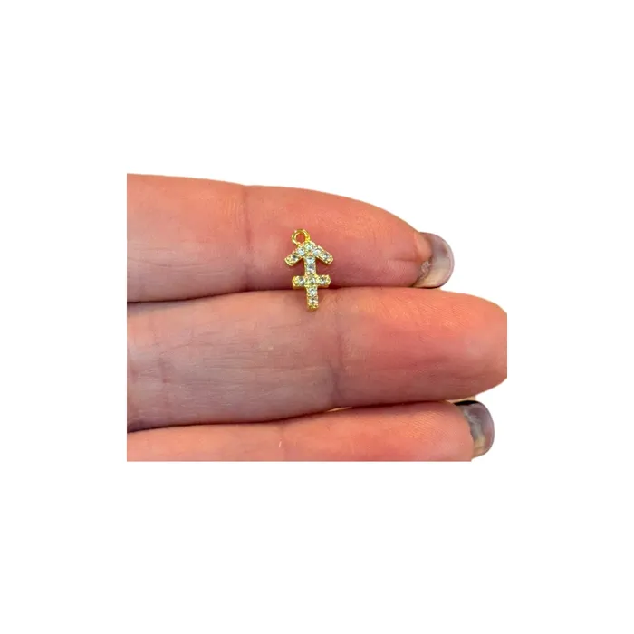 Peppy Beads Necklaces 24Kt Gold Plated Brass CZ Zodiac Horoscope Sign Constellation Medallion Pendant Celestial Astrology Charm for Necklace Jewelry Making Peppy Beads Necklaces 24Kt Gold Plated Brass CZ Zodiac Horoscope Sign Constellation Medallion Pendant Celestial Astrology Charm for Necklace Jewelry Making