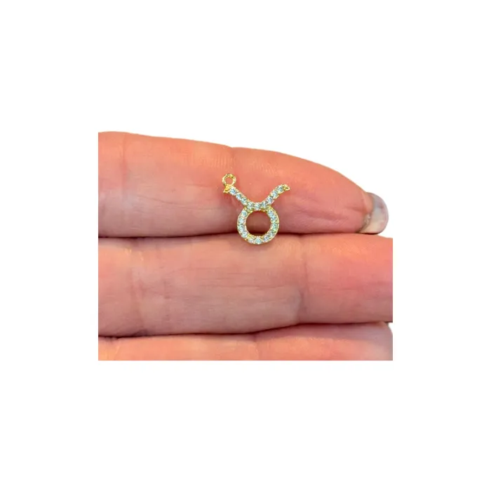 Peppy Beads Necklaces 24Kt Gold Plated Brass CZ Zodiac Horoscope Sign Constellation Medallion Pendant Celestial Astrology Charm for Necklace Jewelry Making Peppy Beads Necklaces 24Kt Gold Plated Brass CZ Zodiac Horoscope Sign Constellation Medallion Pendant Celestial Astrology Charm for Necklace Jewelry Making