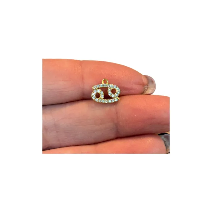 Peppy Beads Necklaces 24Kt Gold Plated Brass CZ Zodiac Horoscope Sign Constellation Medallion Pendant Celestial Astrology Charm for Necklace Jewelry Making Peppy Beads Necklaces 24Kt Gold Plated Brass CZ Zodiac Horoscope Sign Constellation Medallion Pendant Celestial Astrology Charm for Necklace Jewelry Making